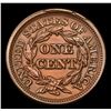 Image 3 : ***Auction Highlight*** 1846 N-3 Small Date Braided Hair Large Cent 1c Graded Choice Unc BN By USCG 