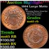 Image 1 : ***Auction Highlight*** 1864 Large Motto Two Cent Piece 2c Graded GEM Unc RB By USCG (fc)