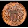 Image 2 : ***Auction Highlight*** 1864 Large Motto Two Cent Piece 2c Graded GEM Unc RB By USCG (fc)