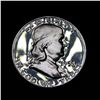 Image 4 : ***Auction Highlight*** 1955 Franklin Half Dollar 50c Graded GEM++ Proof Deep Cameo By USCG (fc)