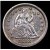 Image 2 : ***Auction Highlight*** 1853-p No Arrows Seated Liberty Dime 10c Graded Select Unc By USCG (fc)