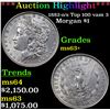 Image 1 : ***Auction Highlight*** 1882-o/s Top 100 vam 3 Morgan Dollar $1 Graded Select+ Unc By USCG (fc)