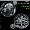 Image 1 : 1961 Roosevelt Dime 10c Grades GEM++ Proof