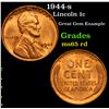 Image 1 : 1944-s Lincoln Cent 1c Grades GEM Unc RD