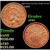Image 1 : 1864 Union For Ever Fuld# 51/342 Civil War Token 1c Grades xf+