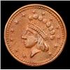 Image 2 : 1864 Union For Ever Fuld# 51/342 Civil War Token 1c Grades xf+