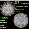 Image 1 : 1885-p Seated Liberty Dime 10c Grades Select AU