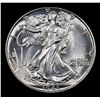 Image 2 : 1943-p Walking Liberty Half Dollar 50c Grades Choice+ Unc