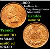 Image 1 : 1900 Indian Cent 1c Grades Select Unc RD