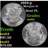 Image 1 : 1888-p Morgan Dollar $1 Grades Choice Unc