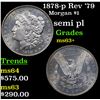Image 1 : 1878-p Rev '79 Morgan Dollar $1 Grades Select+ Unc