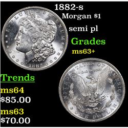 1882-s Morgan Dollar $1 Grades Select+ Unc