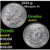 Image 1 : 1921-p Morgan Dollar $1 Grades Select+ Unc