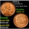Image 1 : 1924-p Lincoln Cent 1c Grades Choice+ Unc RB