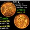 Image 1 : 1917-p Lincoln Cent 1c Grades Choice+ Unc RD