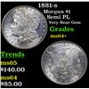 Image 1 : 1881-s Morgan Dollar $1 Grades Choice+ Unc