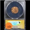 Image 3 : ANACS Mint Error 1970-d struck 60% off center Lincoln Cent 1c Graded ms63 rb By ANACS