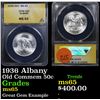 Image 1 : ANACS 1936 Albany Old Commem Half Dollar 50c Graded ms65 By ANACS