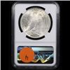 Image 3 : NGC 1923-p Peace Dollar $1 Graded ms63 By NGC