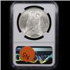 Image 3 : 1923-p Peace Dollar $1 Graded ms63 By NGC