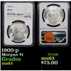 Image 1 : NGC 1900-p Morgan Dollar $1 Graded ms63 By NGC
