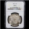 Image 2 : NGC 1883-o Morgan Dollar $1 Graded ms63 By NGC