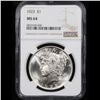 Image 2 : NGC 1923-p Peace Dollar $1 Graded ms64 By NGC