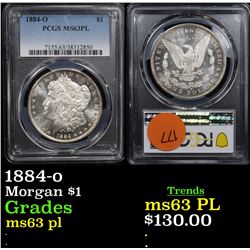PCGS 1884-o Morgan Dollar $1 Graded ms63 pl By PCGS