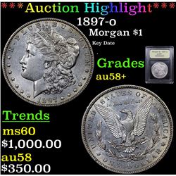 ***Auction Highlight*** 1897-o Morgan Dollar $1 Graded Choice AU/BU Slider+ By USCG (fc)