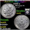 Image 1 : ***Auction Highlight*** 1896-o Morgan Dollar $1 Graded Select Unc By USCG (fc)