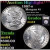 Image 1 : ***Auction Highlight*** 1887-s Morgan Dollar $1 Graded Choice Unc By USCG (fc)