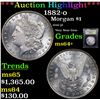 Image 1 : ***Auction Highlight*** 1882-o Morgan Dollar $1 Graded Choice+ Unc By USCG (fc)