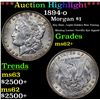 Image 1 : ***Auction Highlight*** 1894-o Morgan Dollar $1 Graded Select Unc By USCG (fc)