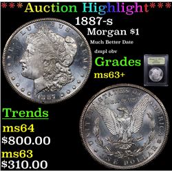 ***Auction Highlight*** 1887-s Morgan Dollar $1 Graded Select+ Unc By USCG (fc)