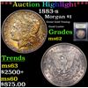 Image 1 : ***Auction Highlight*** 1883-s Morgan Dollar $1 Graded Select Unc By USCG (fc)