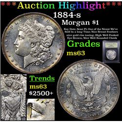 ***Auction Highlight*** 1884-s Morgan Dollar $1 Graded Select Unc By USCG (fc)