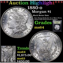 ***Auction Highlight*** 1880-o Morgan Dollar $1 Graded Choice Unc By USCG (fc)