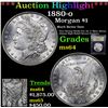Image 1 : ***Auction Highlight*** 1880-o Morgan Dollar $1 Graded Choice Unc By USCG (fc)