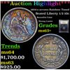 Image 1 : ***Auction Highlight*** 1854-o arrows Rainbow Toned Seated Liberty Half Dime 1/2 10c Graded Select+ 
