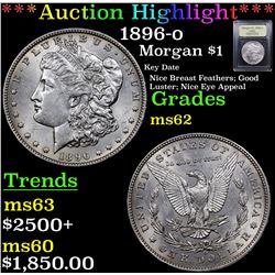 ***Auction Highlight*** 1896-o Morgan Dollar $1 Graded Select Unc By USCG (fc)