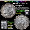 Image 1 : ***Auction Highlight*** 1897-o vam 2 Morgan Dollar $1 Graded Select Unc By USCG (fc)