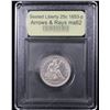 Image 4 : ***Auction Highlight*** 1853-p Arrows & Rays Seated Liberty Quarter 25c Graded Select Unc By USCG (f