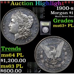 ***Auction Highlight*** 1900-s Morgan Dollar $1 Graded Select Unc+ PL By USCG (fc)