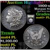 Image 1 : ***Auction Highlight*** 1900-s Morgan Dollar $1 Graded Select Unc+ PL By USCG (fc)