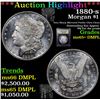 Image 1 : ***Auction Highlight*** 1880-s Morgan Dollar $1 Graded GEM+ DMPL By USCG (fc)