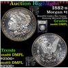 Image 1 : ***Auction Highlight*** 1882-s Morgan Dollar $1 Graded GEM+ UNC DMPL By USCG (fc)