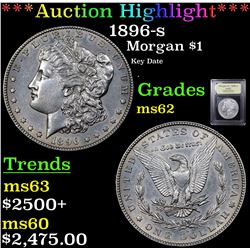 ***Auction Highlight*** 1896-s Morgan Dollar $1 Graded Select Unc By USCG (fc)