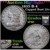 Image 1 : ***Auction Highlight*** 1835 B-4 Capped Bust Quarter 25c Graded xf By USCG (fc)