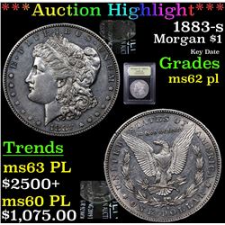 ***Auction Highlight*** 1883-s Morgan Dollar $1 Graded Select Unc PL By USCG (fc)