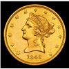 Image 2 : ***Auction Highlight*** 1842-p Gold Liberty Eagle $10 Graded Select Unc By USCG (fc)